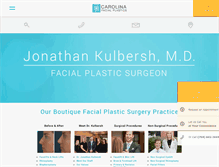Tablet Screenshot of carolinafacialplasticsurgery.com
